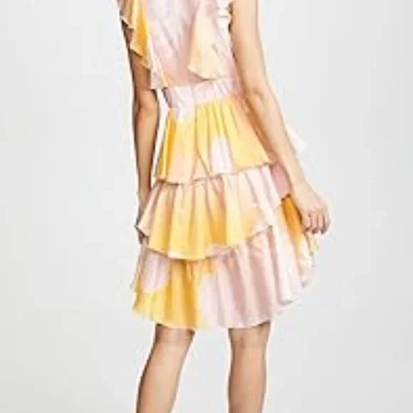 Cynthia Rowley Jet Set Floral Print dress with box Sz 2 in sunset - Picture 4 of 7